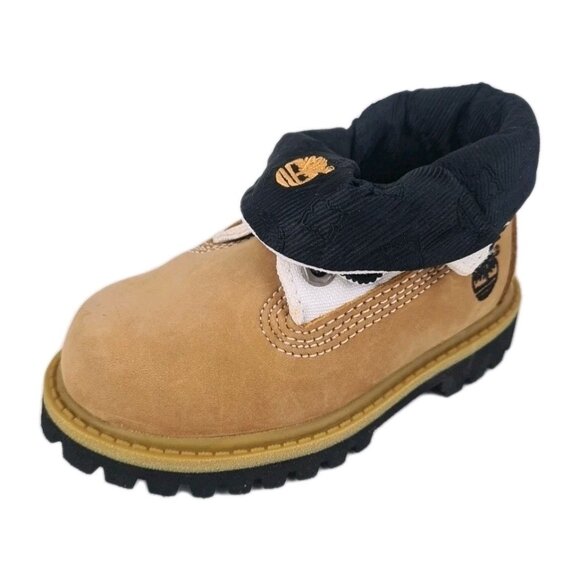 Timberland Roll Top Thrml TODDLER Boots Waterproof Wheat Leather - Picture 1 of 10